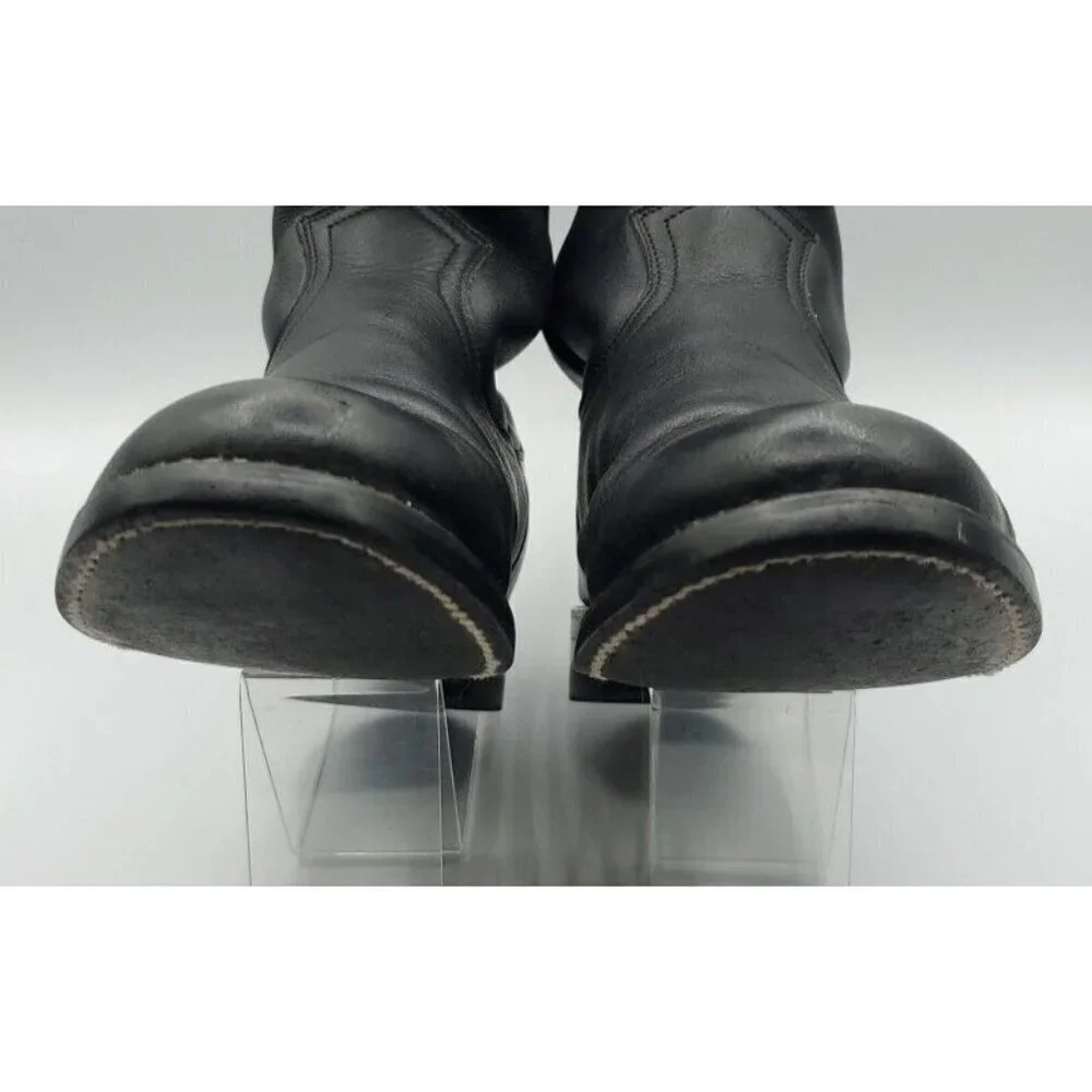 ACME Roper Women's Black Leather Slouch Boots Style 08050L Size 6.5